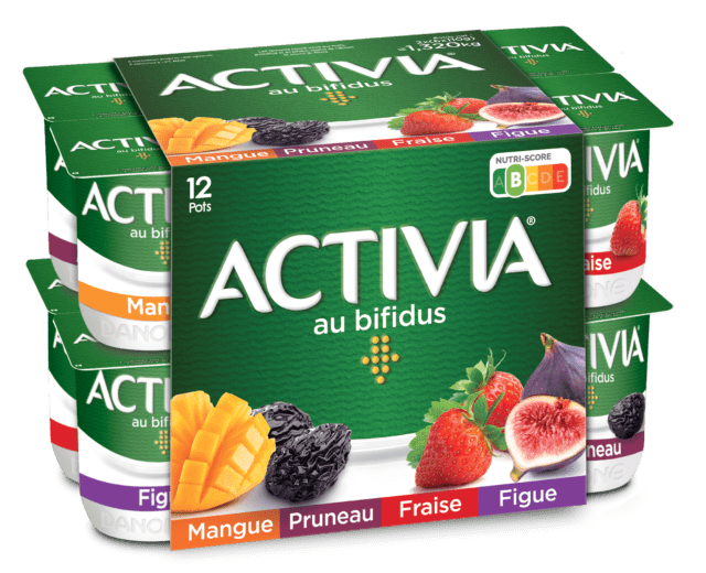 Activia Fraise Figue Mangue Pruneau