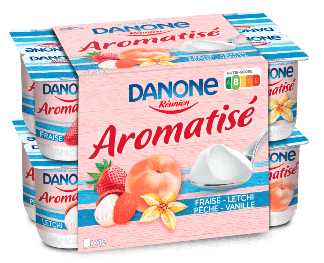 Yaourt aromatisé 0%MG sans sucre ajoutés - Danone